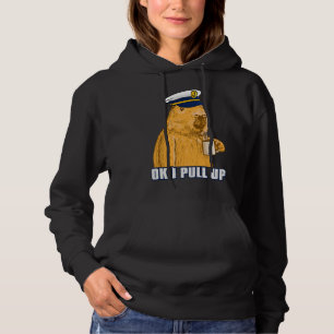 Captain Capybara Ok Bootsmann Mens I Pull Up with Hoodie