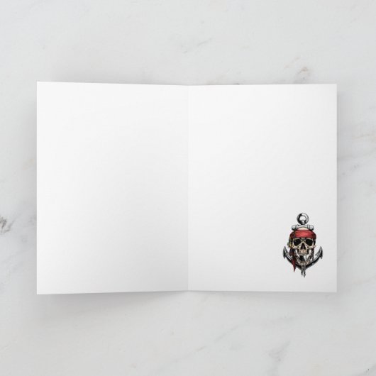 Captain Card des Pirate Skull Ghost Ships Karte (Innenseite)