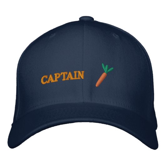 Captain Carrot Bestickte Baseballkappe (Vorderseite)