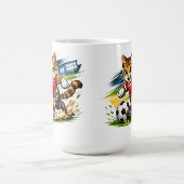 Captain Cat: Der Fußball-Sprint Kaffeetasse (Mittel)