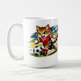 Captain Cat: Der Fußball-Sprint Kaffeetasse