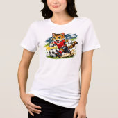 Captain Cat: Der Fußball-Sprint Tri-Blend Shirt (Vorderseite)