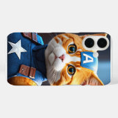 Captain Cat iPhone 16 Cover (Rückseite (Horizontal))