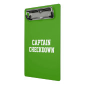 Captain Checkdown Mini-Zwischenablage Mini Klemmbrett (Gewinkelt2)