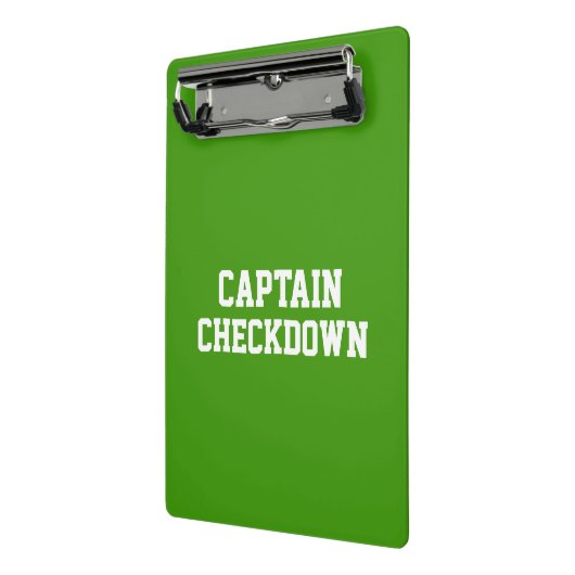 Captain Checkdown Mini-Zwischenablage Mini Klemmbrett (Gewinkelt2)