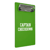 Captain Checkdown Mini-Zwischenablage Mini Klemmbrett (Schrägansicht)