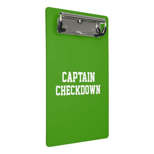 Captain Checkdown Mini-Zwischenablage Mini Klemmbrett (Schrägansicht)