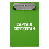 Captain Checkdown Mini-Zwischenablage Mini Klemmbrett (Vorderseite)