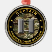 Captain Christmas Ornament Aus Metall (Vorne)