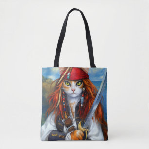 Captain Claws of the Azure Sea   Pirate Cat Tasche