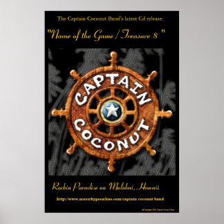 Captain Coconut Band's Offizielles "Gold" CD-Poste Poster