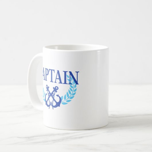 Captain Coffee Tasse (Vorderseite Links)
