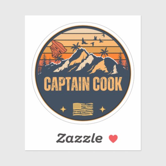 Captain Cook, Hawaii Aufkleber (Blatt)