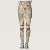 Captain Cook World Map 1799 Leggings - Cool (Vorderseite)