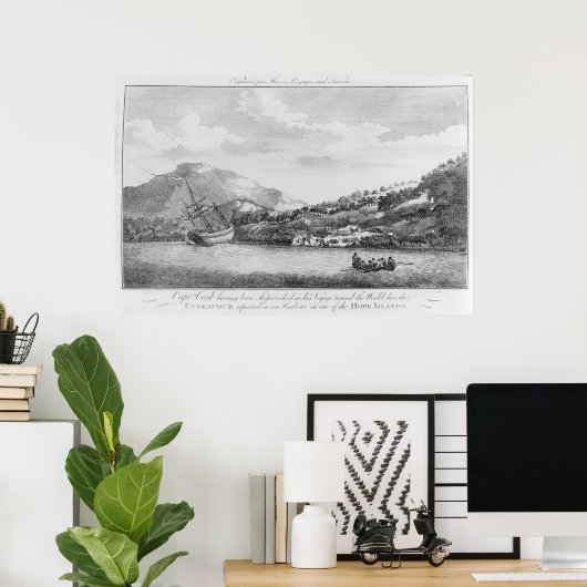 Captain Cook wurde verschifft Poster (Heimbüro)