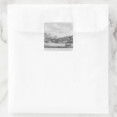 Captain Cook wurde verschifft Quadratischer Aufkleber (Tasche)