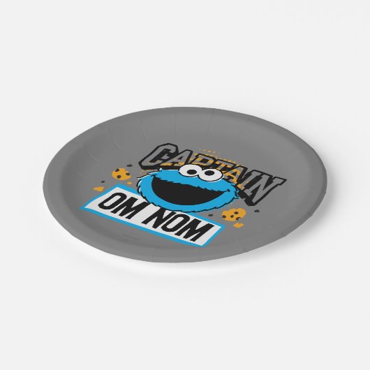 Captain Cookie Monster Pappteller (Schrägansicht)