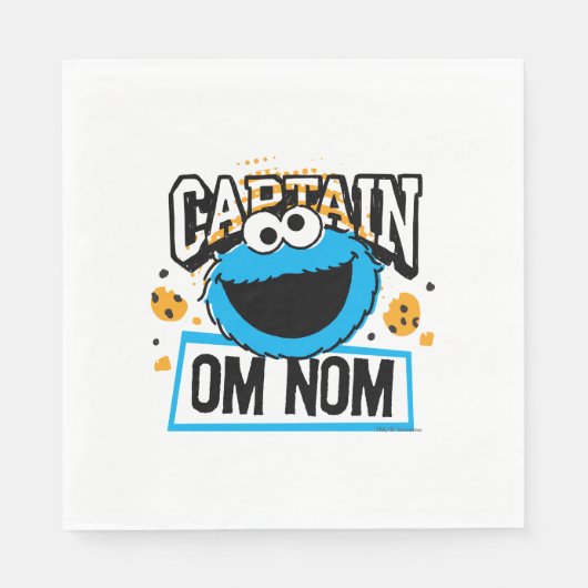 Captain Cookie Monster Serviette (Vorderseite)