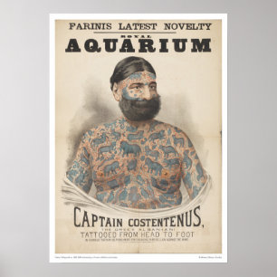 Captain Costentenus: Tattooot von Kopf bis Fuß Poster
