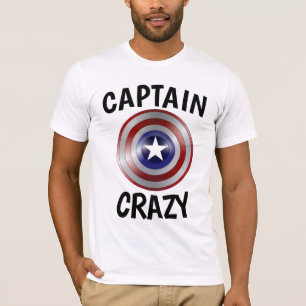 CAPTAIN CRAZY, Funny Men's T - Shirt