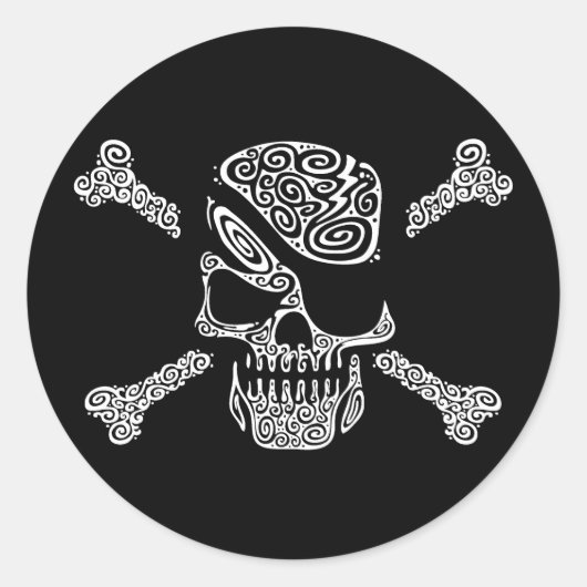 Captain Curly Runder Aufkleber (Vorderseite)