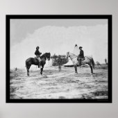 Captain Custer & General Pleasonton Falmouth 1863 Poster (Vorne)