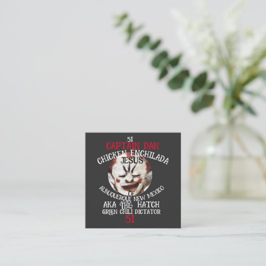 CAPTAIN DAN CHICKEN ENCHILADA JESUS ALBUQUERQUE NM BEGLEITKARTE (Stehend Vorderseite)