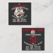 CAPTAIN DAN CHICKEN ENCHILADA JESUS ALBUQUERQUE NM BEGLEITKARTE (Vorne/Hinten)