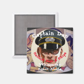 Captain Dan der Fisch Whisperer Whittier Alaska Magnet (Vorderseite/Rückseite)