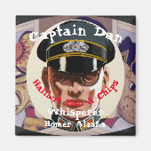 Captain Dan der Fisch Whisperer Whittier Alaska Magnet (Vorne)