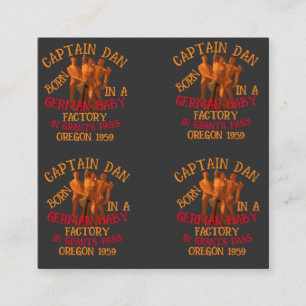 Captain Dan geboren deutsche Babyfabrik Grants Pas Begleitkarte