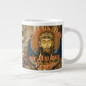 Captain Dan Halibut God of Whittier Alaska Jumbo-Tasse (Rechts)