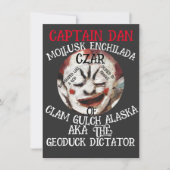 CAPTAIN DAN MOLLUSK ENCHILADA CZAR CLAM GULCH EINLADUNG (Vorderseite)