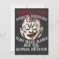 CAPTAIN DAN MOLLUSK ENCHILADA CZAR CLAM GULCH