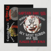 CAPTAIN DAN SHRIMP TACO MESSIAH KEY WEST FLORIDA EINLADUNGSPOSTKARTE (Vorne/Hinten)