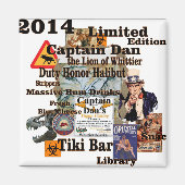 Captain Dan The Lion von Whittier Alaska Magnet (Vorne)