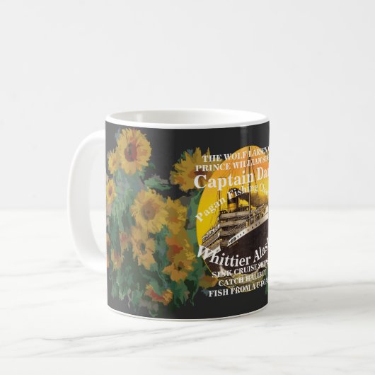 CAPTAIN DAN THE WOLF LARSEN OF ALASKA AK KAFFEETASSE (Vorderseite Links)