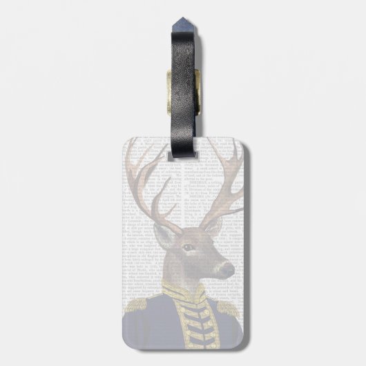 Captain Deer Gepäckanhänger (Rückseite vertikal)