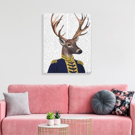 Captain Deer Leinwanddruck (Insitu (Wohnzimmer))
