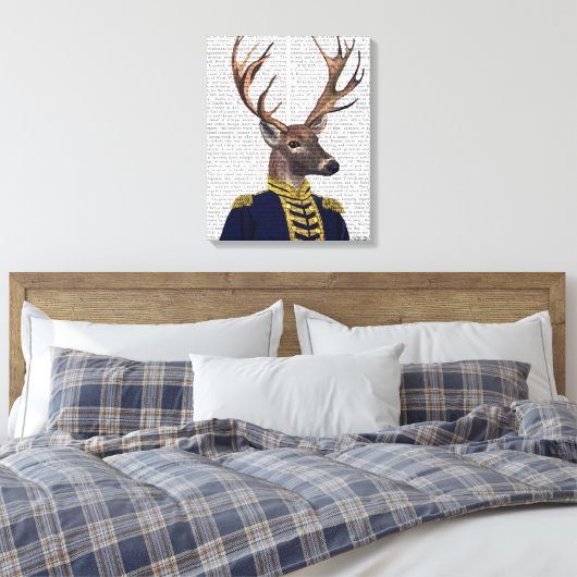 Captain Deer Leinwanddruck (Insitu (Schlafzimmer))