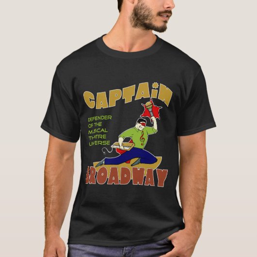 Captain den dunklen T - Shirt Männer Broadways (Vorderseite)