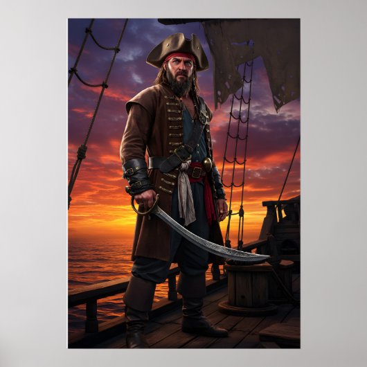 Captain der Crimson Horizon Poster (Vorne)
