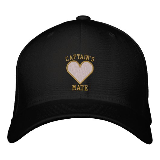 CAPTAIN-Design Bestickte Baseballkappe (Vorderseite)