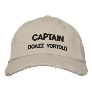 CAPTAIN DOAZZ YORTOLD BESTICKTE KAPPE