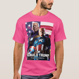 Captain Donald Trump Vs Thanos Biden 11 Trumps Neu T-Shirt