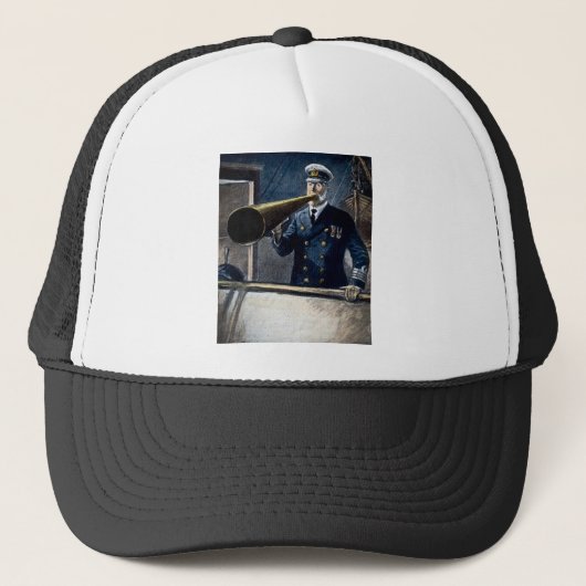Captain Edward Smith RMS Titanic Vintag Truckerkappe (Vorderseite)