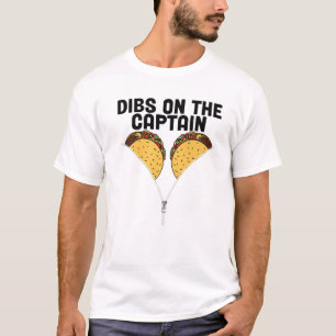 Captain Ehefrau Dibs auf Captain Hat Anchor Sungla T-Shirt