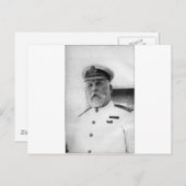 Captain EJ Smith der Titanic Postkarte (Vorne/Hinten)
