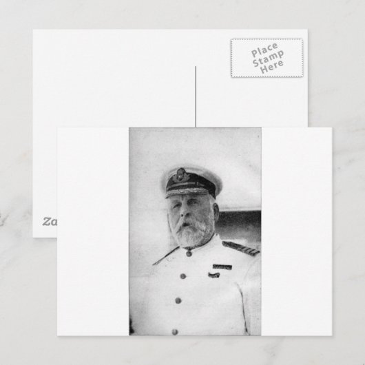 Captain EJ Smith der Titanic Postkarte (Vorne/Hinten)