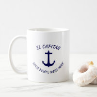 Captain El Capitan Blue Anchor mit Schiffsname
